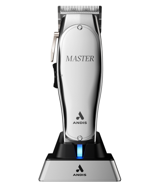 Andis 12660 Professional Master Corded/Cordless Hair Trimmer, Adjustable Carbon Steel Blade Clipper