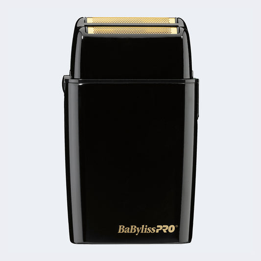 BaBylissPRO® FOILFX02™ Cordless Black Metal Double Foil Shaver