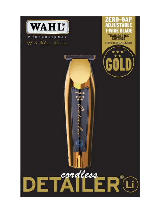 Wahl 5 Star Limited Edition Cordless Detailer Li Gold Trimmer #8171-700