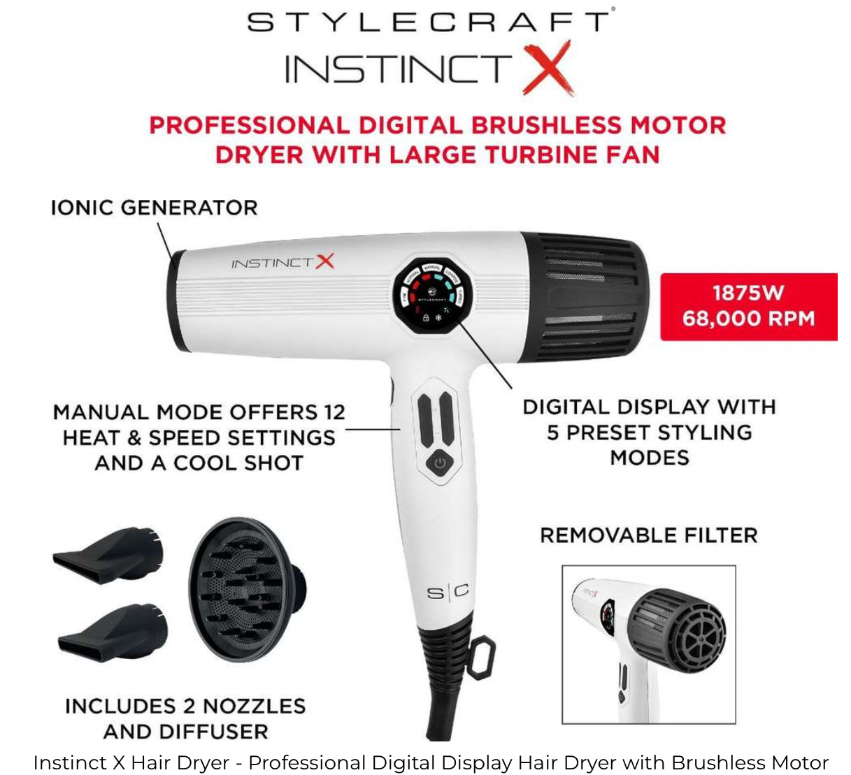 INSTINCT X HAIR DRYER
