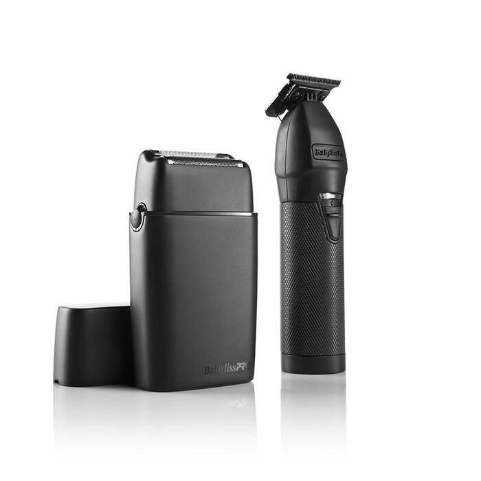 BaBylissPRO® LimitedFX Matte Black Trimmer and Double-Foil Shaver Gift Set Item No. FXDUOFS2TMB