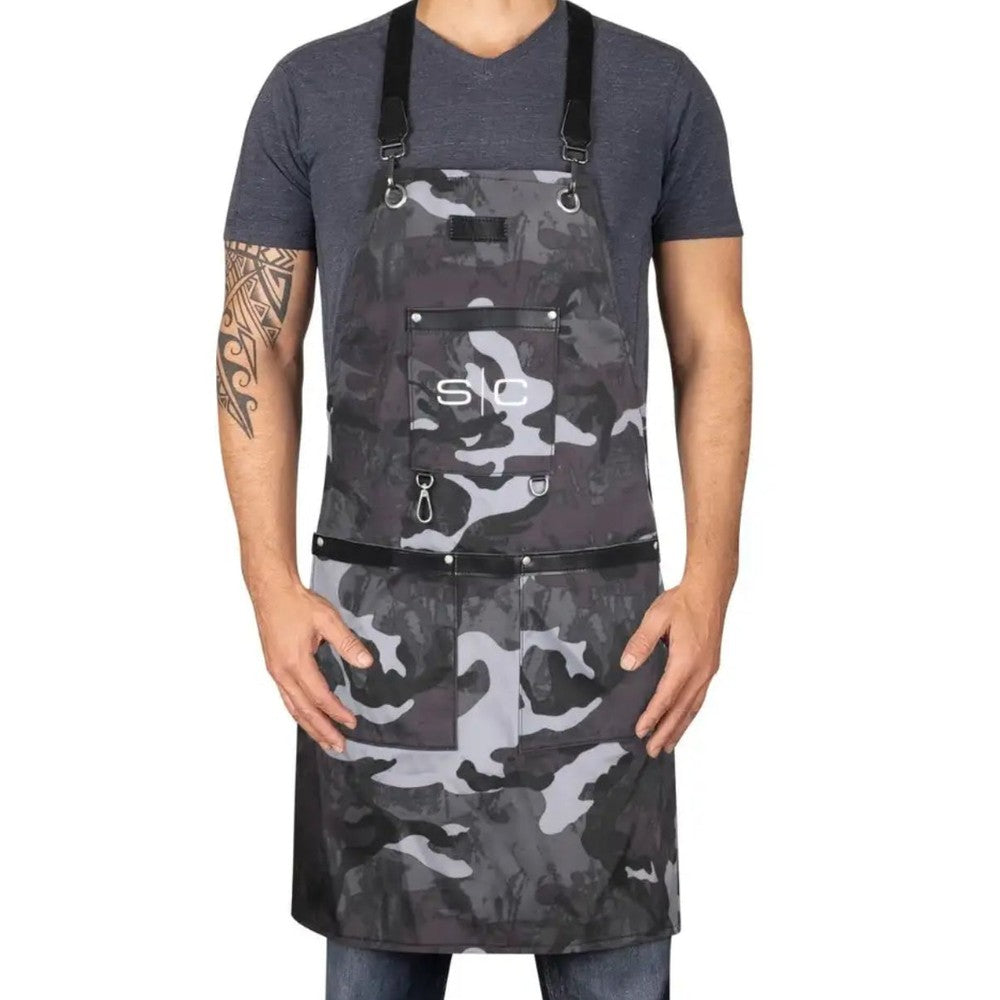 WATERPROOF BARBER/SALON APRON WITH CROSSBACK STRAP