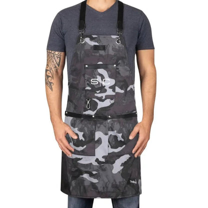WATERPROOF BARBER/SALON APRON WITH CROSSBACK STRAP