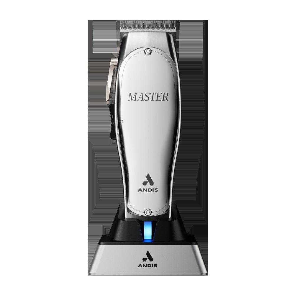 Andis 12660 Professional Master Corded/Cordless Hair Trimmer, Adjustable Carbon Steel Blade Clipper