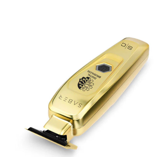 Stylecraft Saber Professional Full Metal Body Digital Brushless Motor Cordless Trimmer - Gold