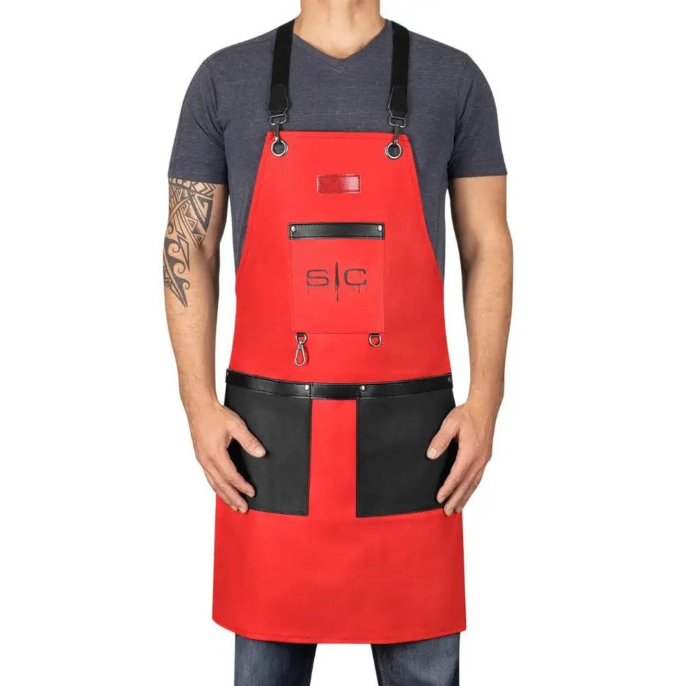 WATERPROOF BARBER/SALON APRON WITH CROSSBACK STRAP