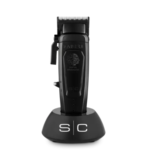 STYLECRAFT SABER 2 PROFESSIONAL CORDLESS MODULAR WITH HIGH-TORQUE DIGITAL BRUSHLESS MOTOR CLIPPER BLACK – SC617B