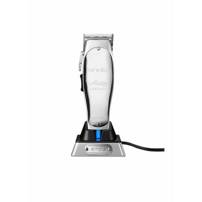 Andis 12660 Professional Master Corded/Cordless Hair Trimmer, Adjustable Carbon Steel Blade Clipper