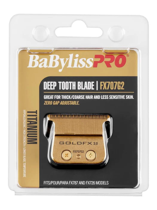 BaBylissPRO Gold Titanium Deep-Tooth T-Blade #FX707G2