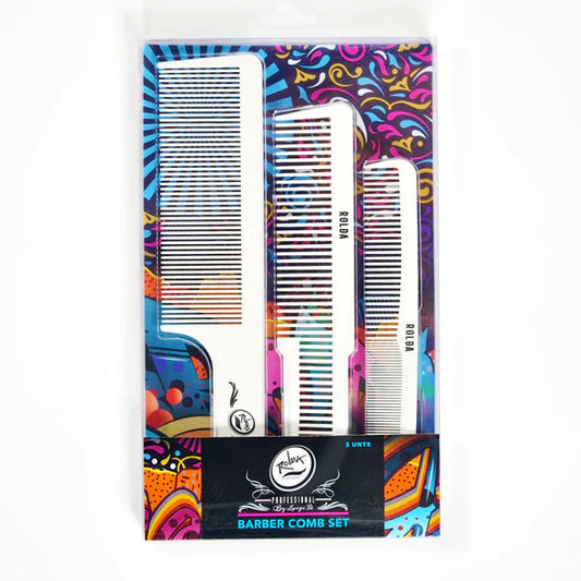 Rolda - Barber Hair Styling Comb Kit | 3-Pack