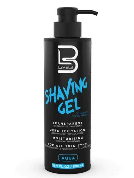L3VEL3 Transparent Shaving Gel 500ml Assorted Scents