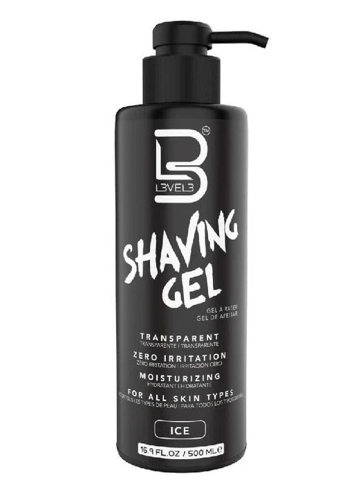 L3VEL3 Transparent Shaving Gel 500ml Assorted Scents