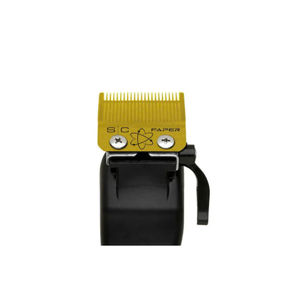 StyleCraft Fixed Gold Titanium Faper Clipper Blade with Moving Slim Deep Cutter Set